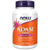 NOW Foods Adam Men's Multivitamin bottle label (120 tabs)