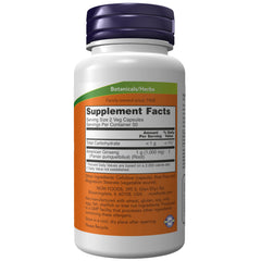 NOW Foods American Ginseng 500 mg bottle – label close-up
