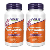 NOW Foods Astaxanthin 10mg 60 SoftGels bottle front