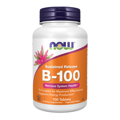 NOW Foods B-100 Caps bottle front