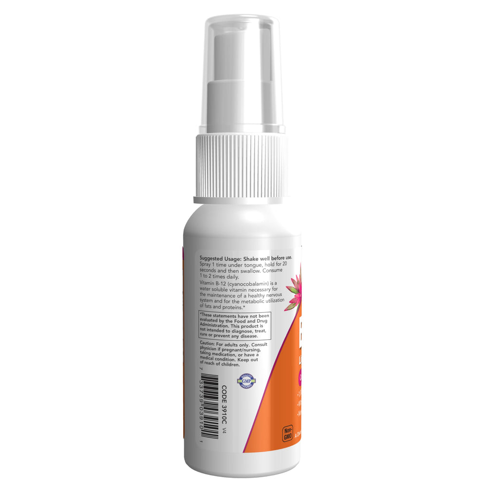 Ingredients: folic acid, TMG and B-6 in NOW B-12 spray