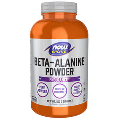NOW Foods Beta-Alanine Pure Powder 500 g container