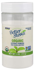 Now Foods Certified Organic Better Stevia Extract Powder 4 oz (113 g)
