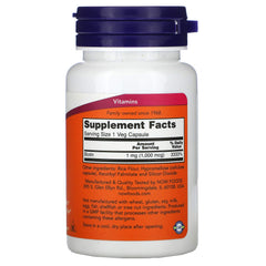 NOW Foods Biotin 1000 mcg label and bottle