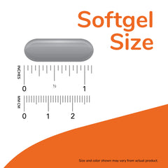 Nutrition label displaying 1000 mg per softgel