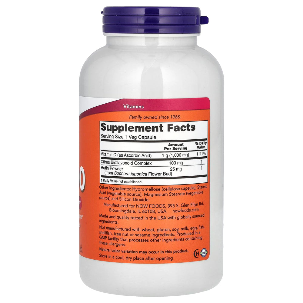 Now Foods C 1000 250 capsules bottle