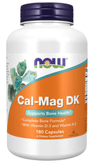 NOW Foods Cal-Mag DK capsules bottle, 180-count