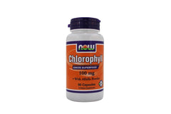 NOW Foods Chlorophyll 100 mg bottle with 90 capsules