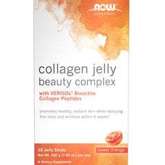 NOW Foods Solutions Collagen Jelly Beauty Complex Sweet Orange flavor hero image