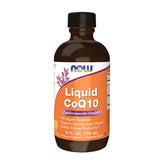 NOW Foods CoQ10 Liquid bottle closeup for daily energy support.