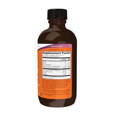NOW Foods CoQ10 Liquid orange-label bottle highlights natural flavor option.