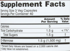 Three Now Foods D-Mannose bottles 120 caps each