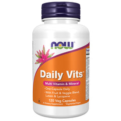 NOW Foods Daily Vits Fruit & Veggie Blend bottle and label