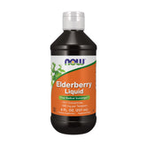 NOW Foods Elderberry Liquid 8 oz bottle on white background