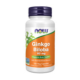 NOW Foods Ginkgo Biloba 60 mg capsules bottle
