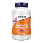 NOW Foods Glucosamine & Chondroitin with MSM bottle label