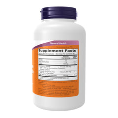 Close-up of NOW Foods Glucosamine & Chondroitin with MSM bottle showing 180 capsules