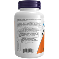 Two bottles of Now Foods Glycine 1000 mg - 2 pack