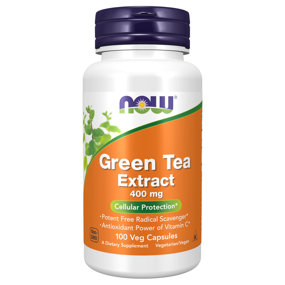 NOW Foods Green Tea Extract 400 mg + Vitamin C product hero image