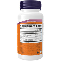 NOW Foods Hyaluronic Acid 100 mg double-strength veggie capsule label
