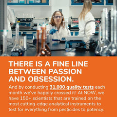 NOW Foods label detail showing GMP and certifications for product quality assurance