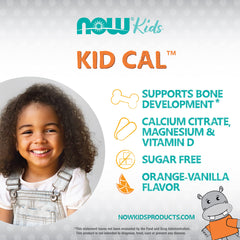Ingredient list for NOW Kid Cal Chewables tart orange