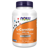 NOW Foods L-Carnitine 1,000 mg tablets – front view