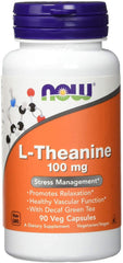 Now Foods L-Theanine 100 mg bottle front view