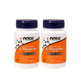 NOW Foods L-Theanine 200 mg 2-pack bottle - hero image