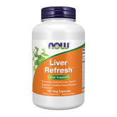 NOW Foods Liver Refresh bottle with Milk Thistle and Herb-Enzyme blend
