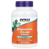 Now Foods Magnesium Citrate 90 Softgels Pack of 3 – bottle front image