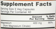 Two Now Foods Magnesium Citrate Caps bottles side by side