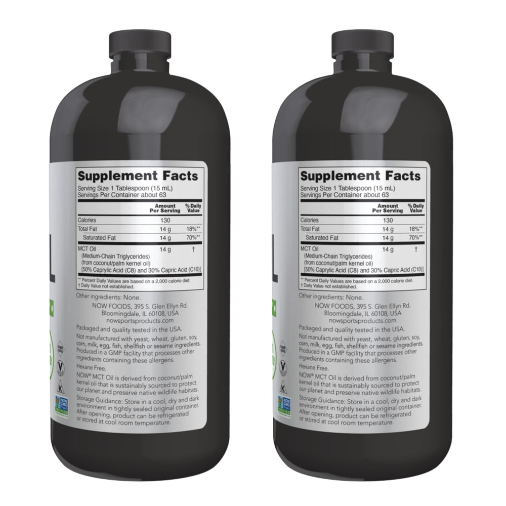 Nutritional information for Now Foods MCT Oil