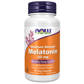 NOW Foods Melatonin 20 mg bottle label