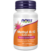 NOW Foods Methyl B-12 5,000 mcg lozenges bottle