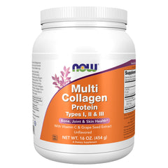 NOW Foods Multi Collagen Powder container, 16 oz (454 g)