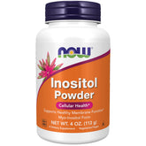 NOW Foods front label showing myo‑inositol powder and benefits