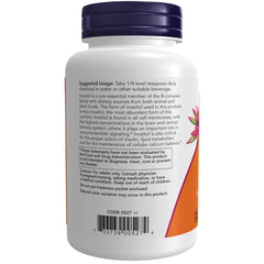 NOW Foods scoop with powder demonstrating convenient dosing