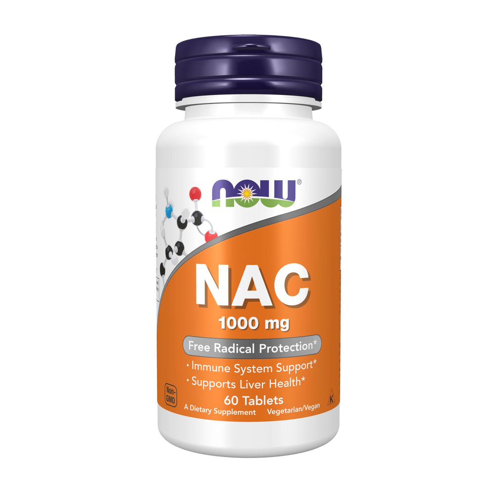 NOW Foods NAC 1,000 mg bottle