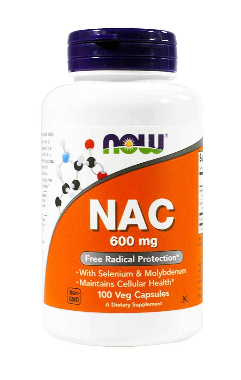 Now Foods NAC 600 mg 100 Vcaps 2 Pack bottle image