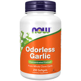 NOW Foods Odorless Garlic bottle label