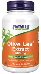 Now Foods Olive Leaf Extract 500 mg bottle with 120 Veg Capsules
