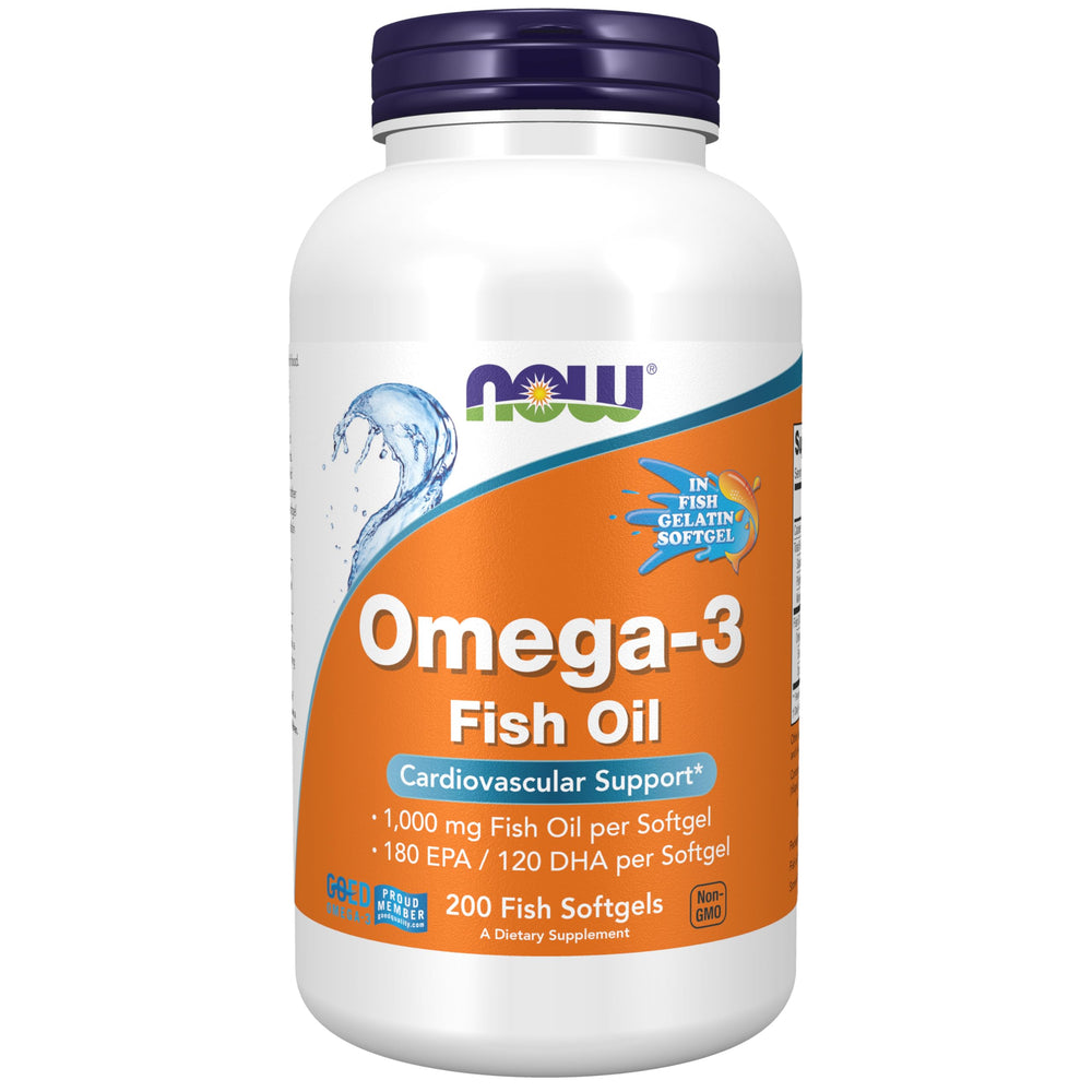 NOW Foods Omega-3 180 EPA/120 DHA bottle front view