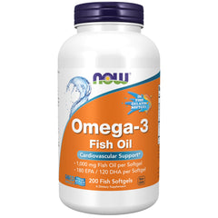 NOW Foods Omega-3 180 EPA/120 DHA bottle front view