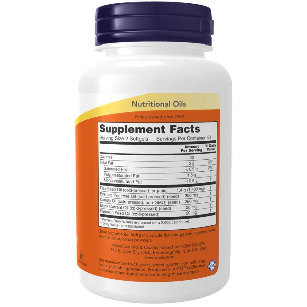 Two NOW Foods Omega 3-6-9 softgels