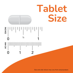 Close-up of Potassium Gluconate tablet showing easy-to-swallow form