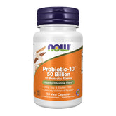 NOW Foods Probiotic-10 bottle front label showing 50 Billion CFU