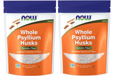 NOW Foods Psyllium Husks Whole 16 oz Pack of 2 - front view