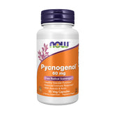 NOW Foods Pycnogenol 60 mg bottle with Acerola & Rutin powder label