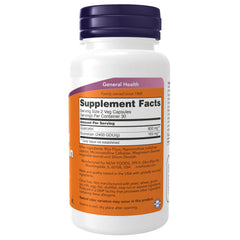 NOW Foods Quercetin with Bromelain capsules close-up highlighting vegan formula